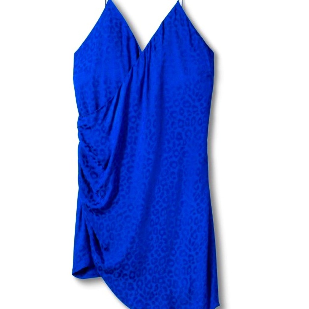 Leopard Print Wrap Slip Dress by CUSHINE